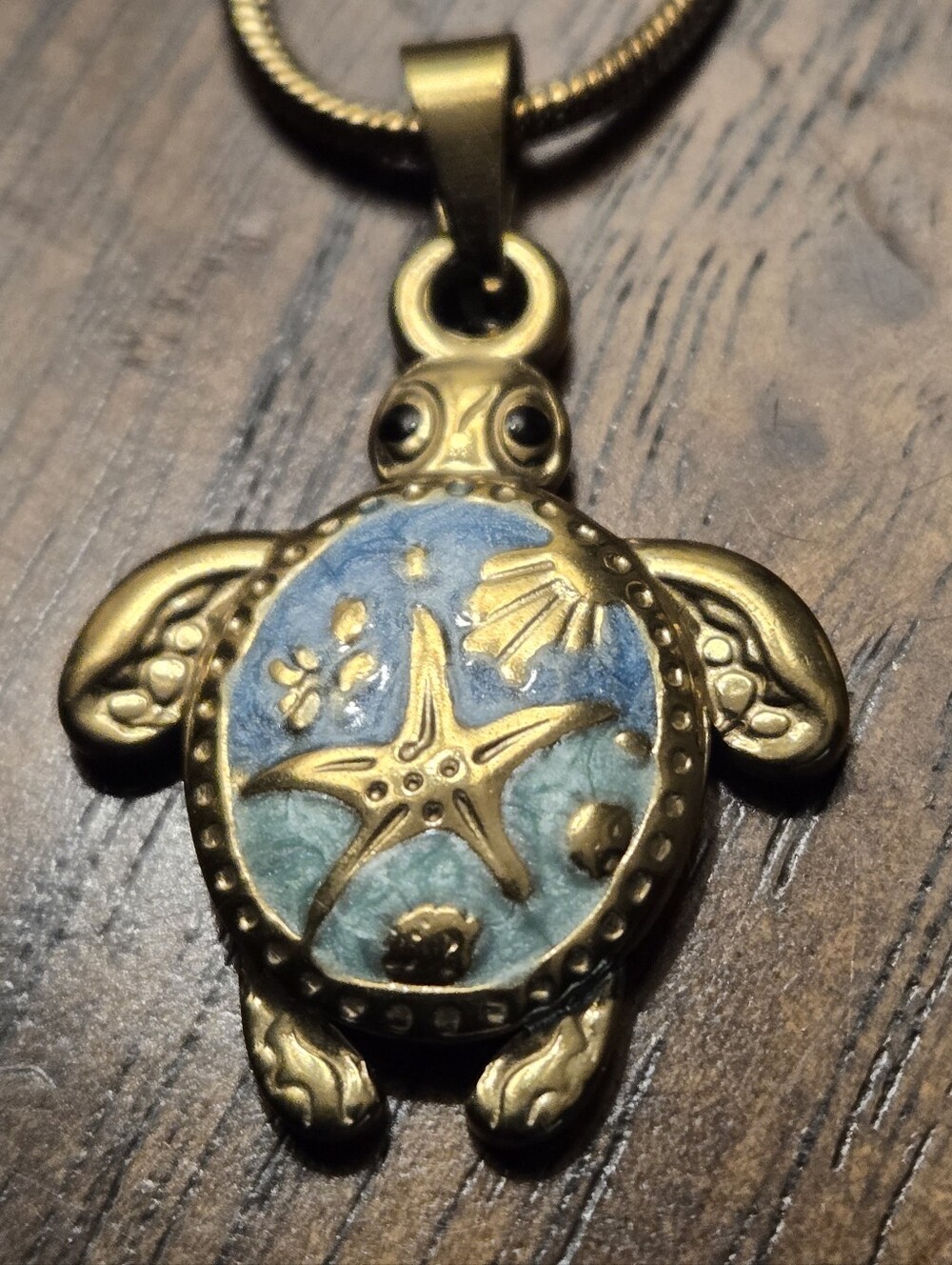 Stainless Steel Bohemian Ocean-themed Sea Turtle Pendant with Colorful Drip Enam - Picture 5 of 8